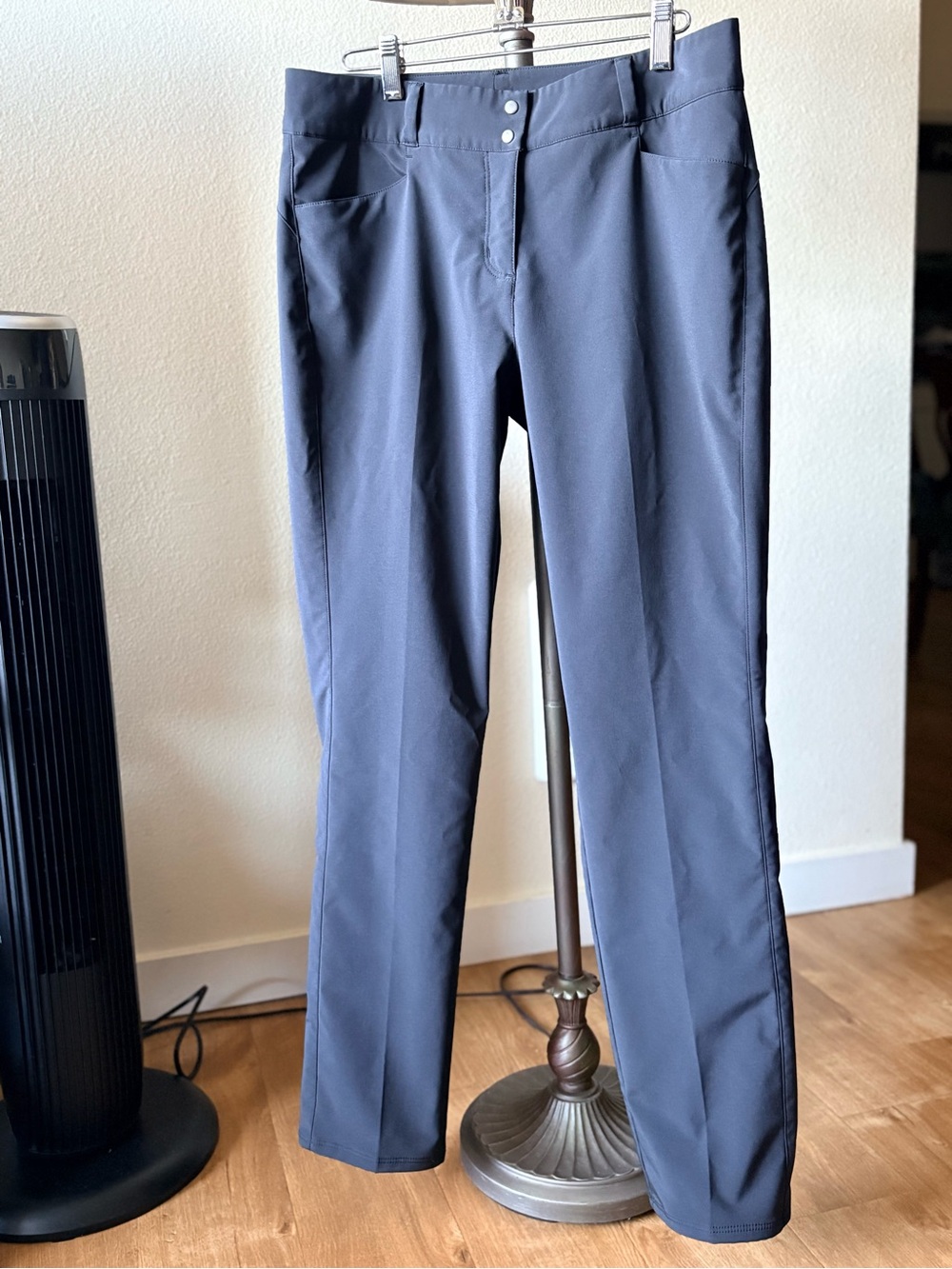 Adidas Dark Grey Charcoal Performance Stretch Golf Pants Size 8